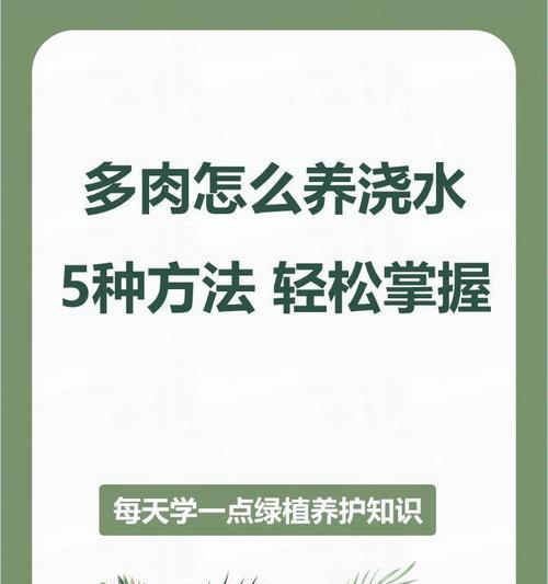 多肉植物的健康养护与病害防治（以不容易的病害为主题的多肉植物养护指南）