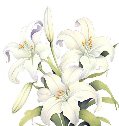 百合花与花瓶（艺术的灵感源泉与技巧的展示）