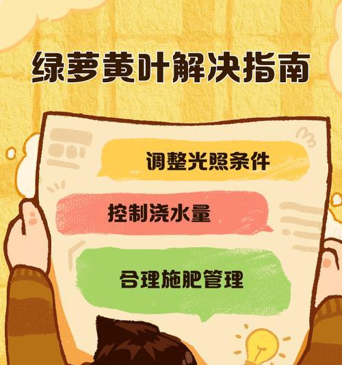 如何处理绿萝叶子上的油烟（有效清洁绿萝叶子的方法）